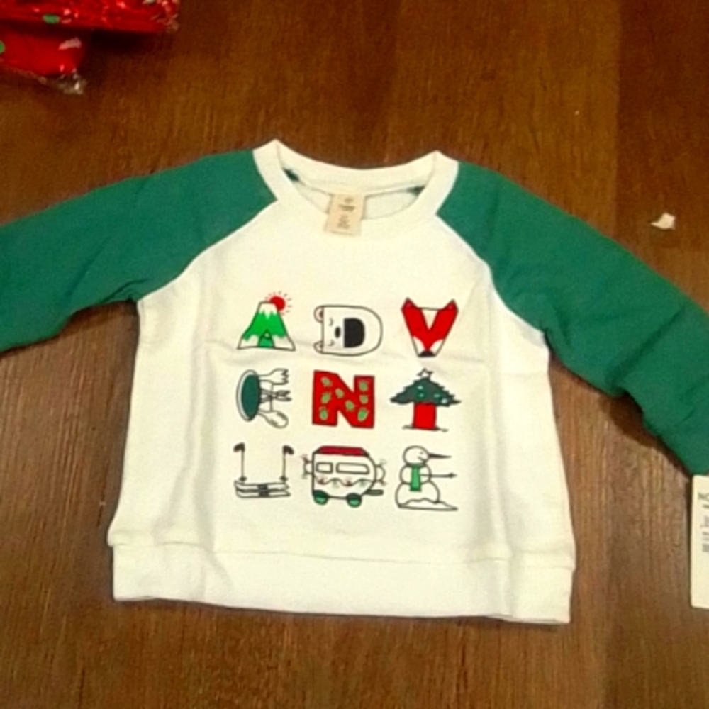 Tucker + Tate Graphic Colorblock Fleece Ivory Egret Adventure 6m NWT